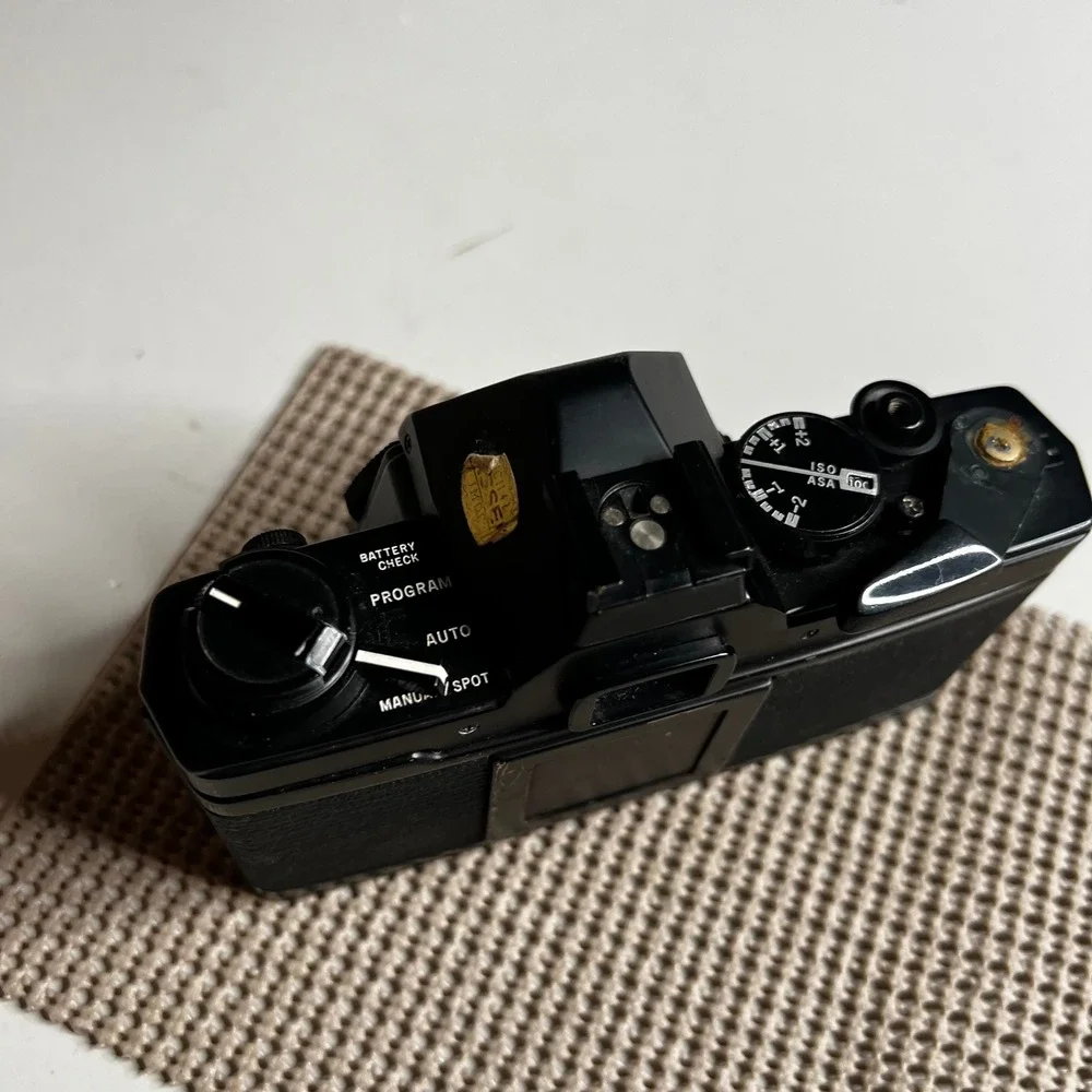 Olympus OM-2S Program 35mm SLR Film Camera Body Black For Parts Repair